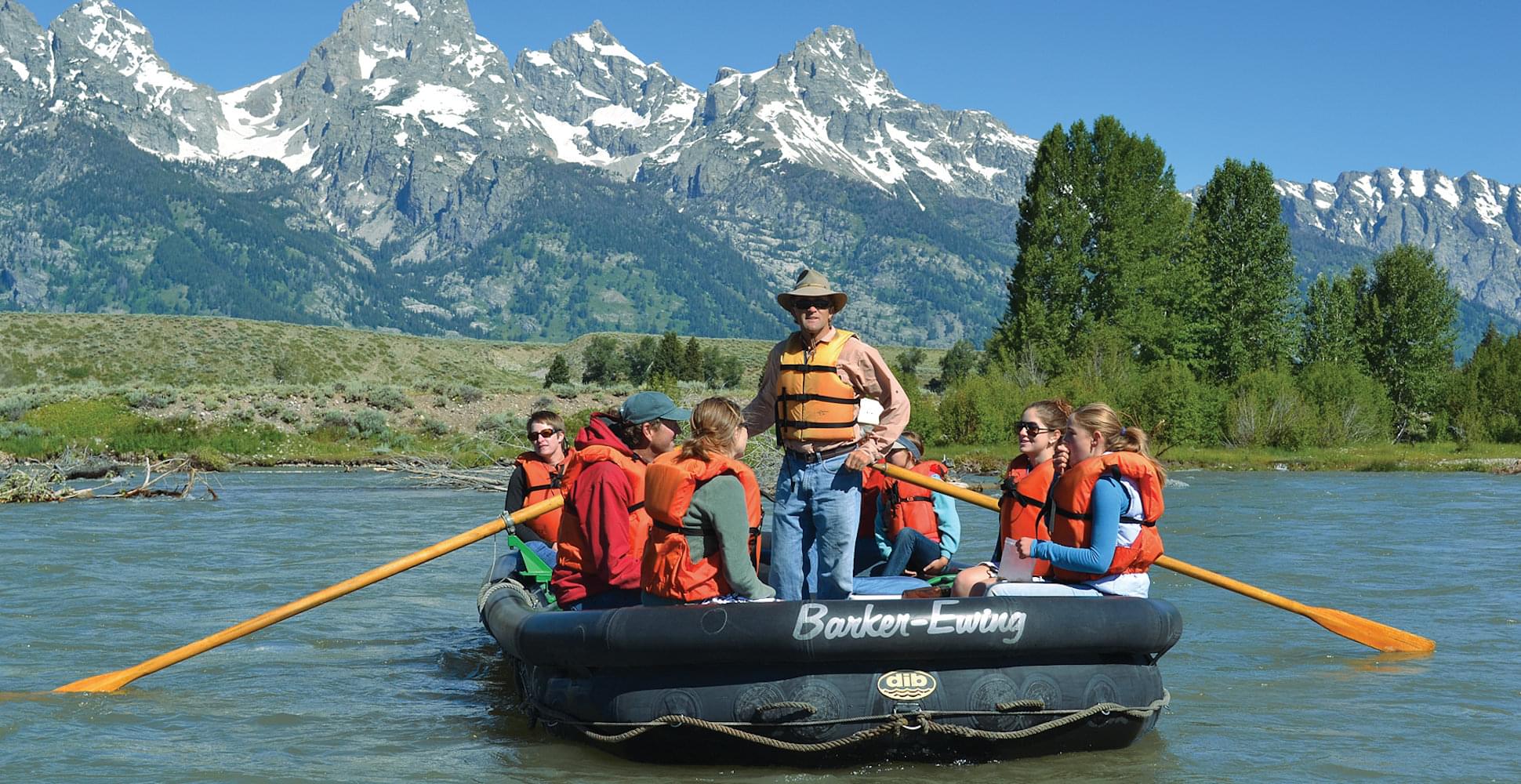 scenic float on the snake river in grand teton