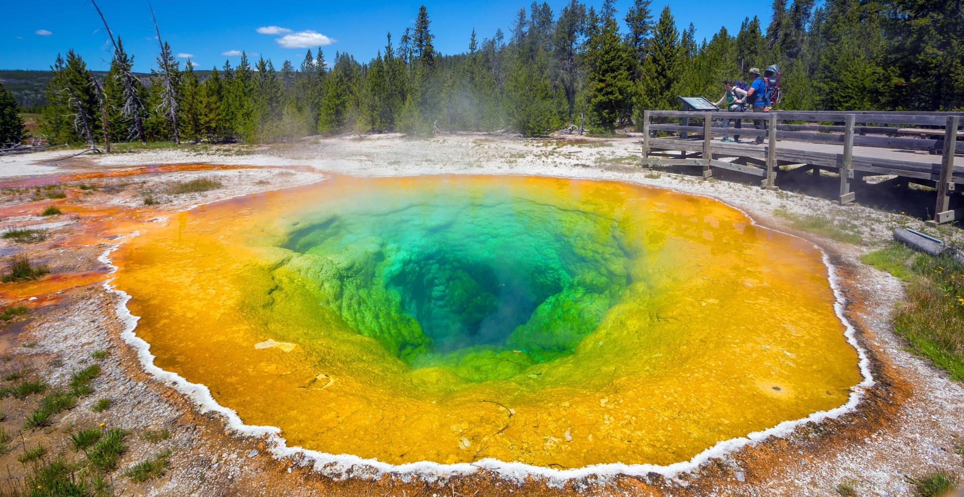 Morning Glory pool in Yellowstone