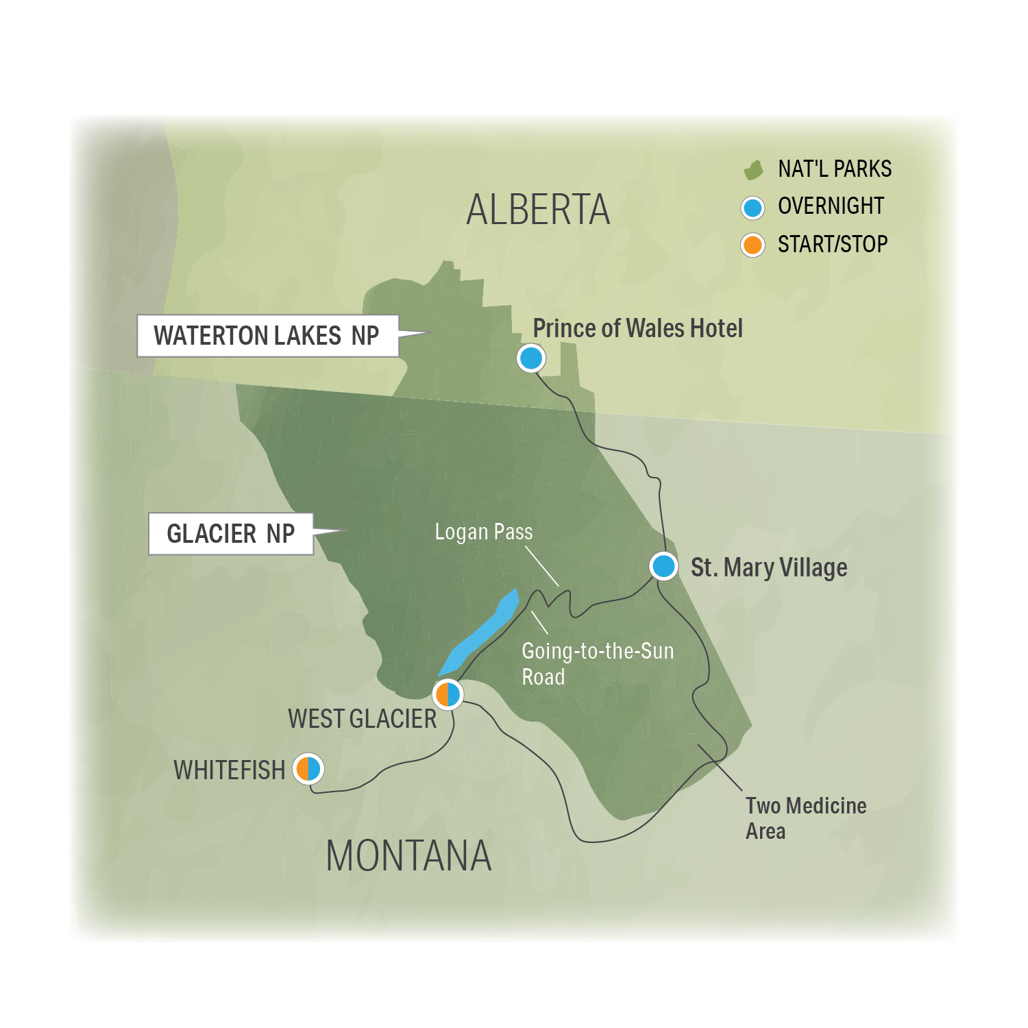 Gorgeous Glacier! - Trip Map