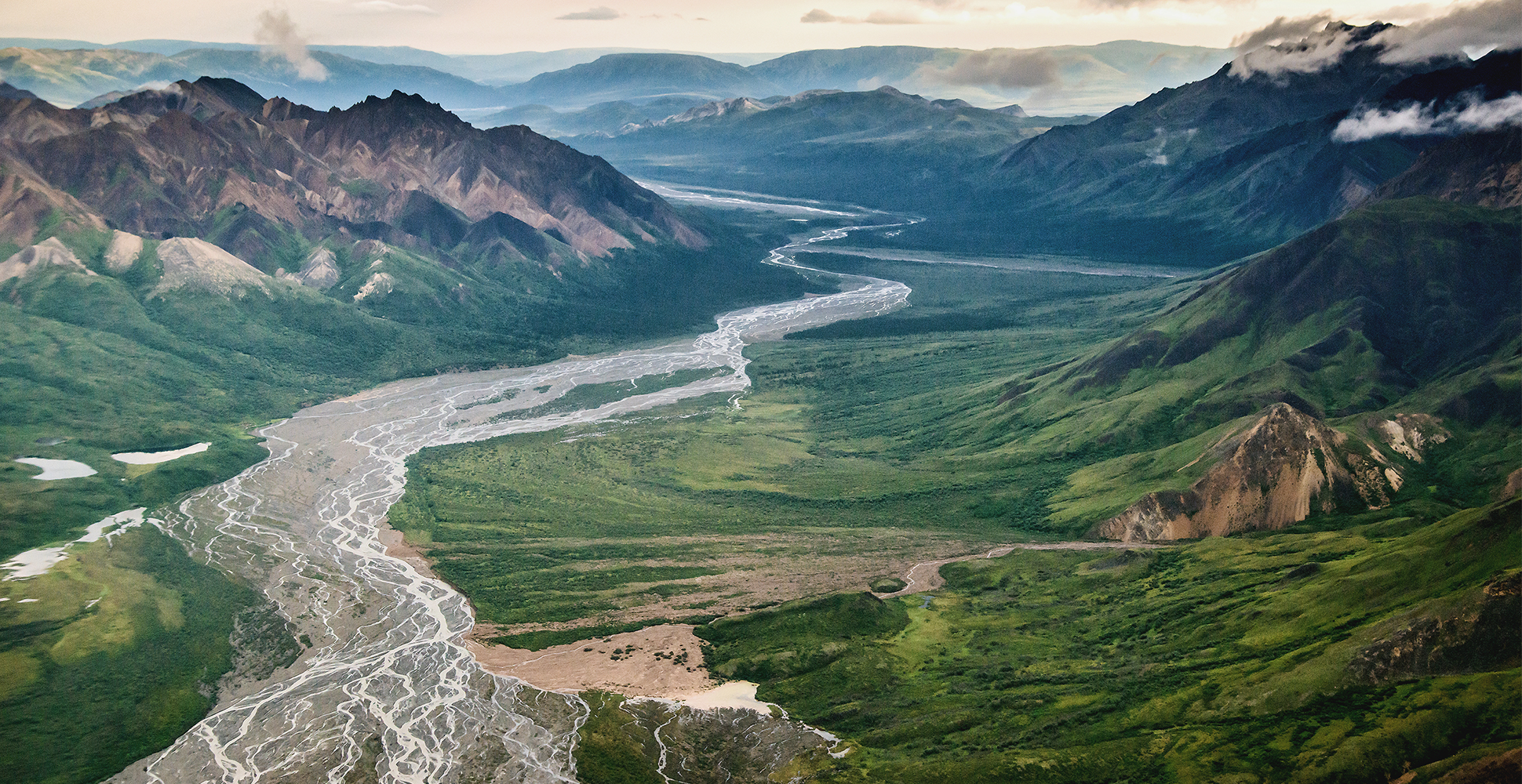 Talkeetna Mountains and the Susitna River